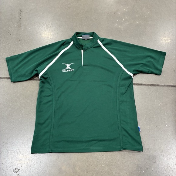 Gilbert Rohde Other - Gilbert Green Athletic Rugby Jersey Mens Size XL #12 Blade Collar Performance
